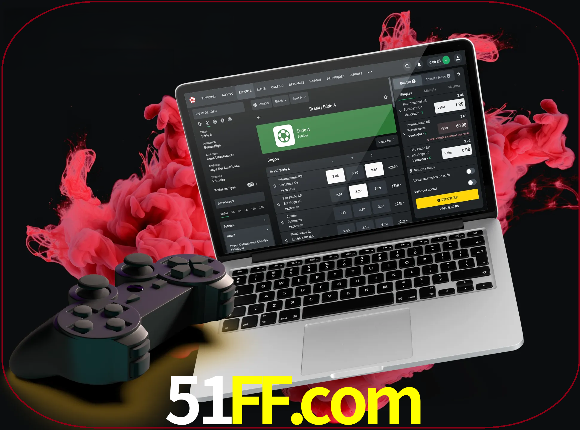 Visite a secção especial de jogos de vídeo em 51ff para descobrir em que jogos pode apostar e ganhar muito dinheiro.