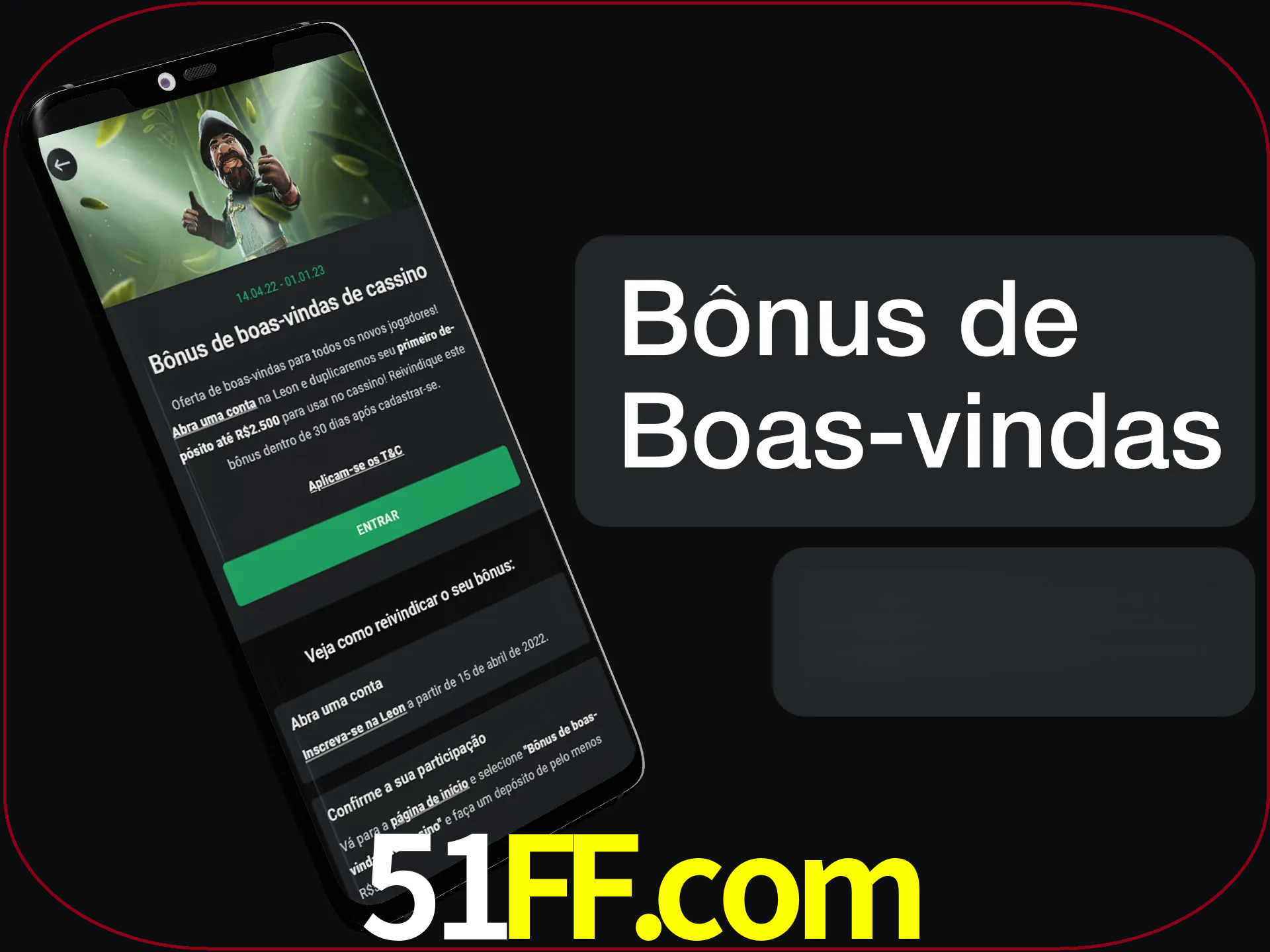 Não se esqueça de usar o bônus de boas-vindas.